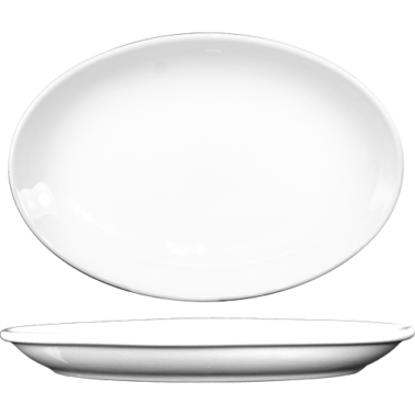 ITI TN-34 9-5/8" Oval Porcelain Platter International Tableware