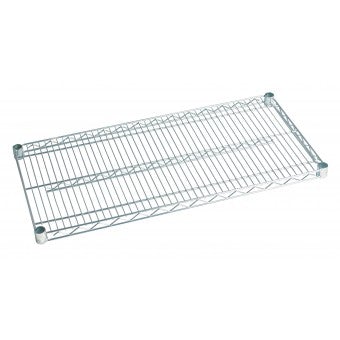18" x 36" Chrome Plated Wire Shelf Focus