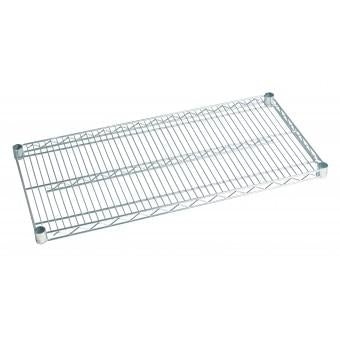 24" x 60" Chrome Plated Wire Shelf Focus