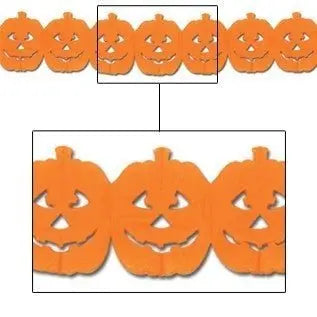 Beistle Jack-O-Lantern Garland - 12" (01114) Beistle