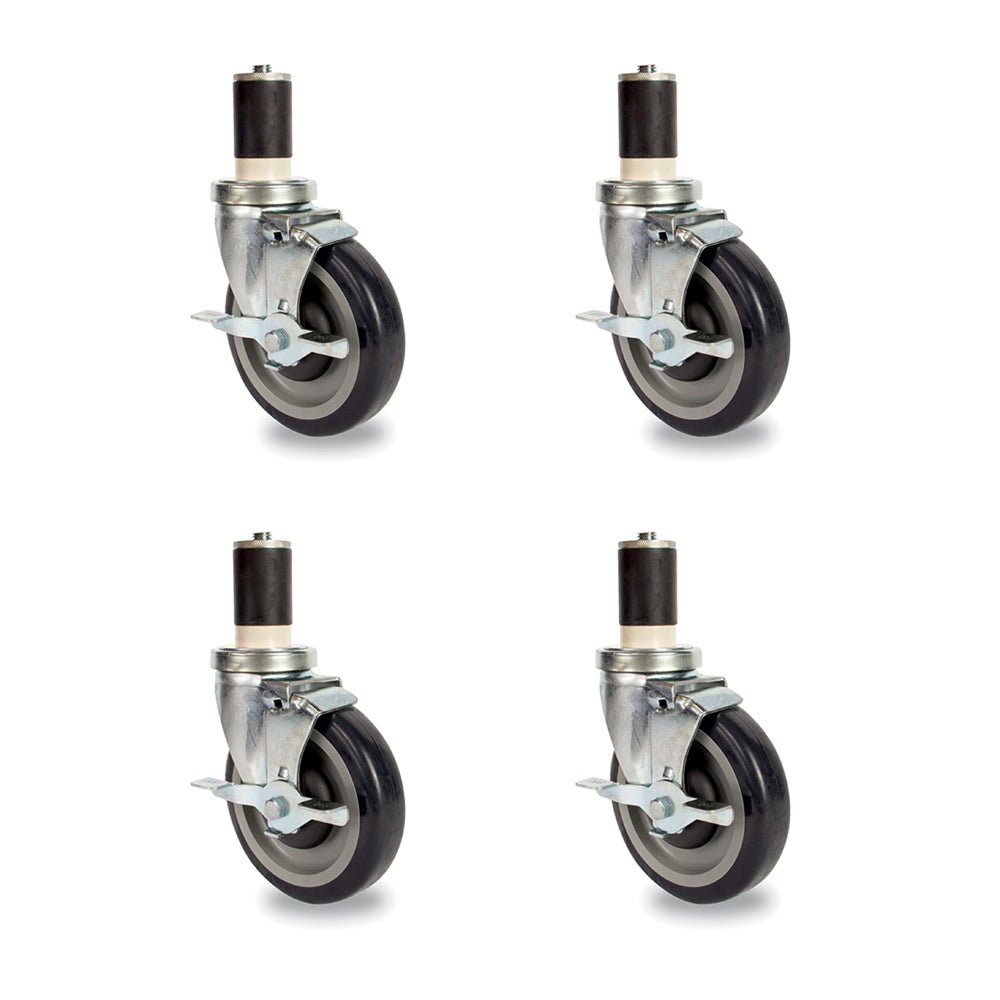 John Boos CAS01-R-X 5" Casters Set of 4 for Work Tables 72" and Shorter