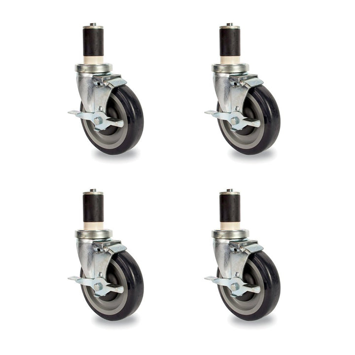 John Boos CAS01-R-X 5" Casters Set of 4 for Work Tables 72" and Shorter