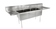 John Boos E3S8-18-12T18-X 90" Three Compartment Sink With 2 Drainboards