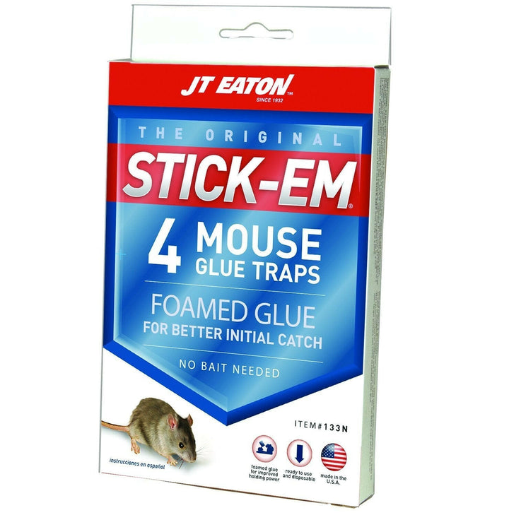 JT Eaton Stick-Em 155N 2 Pack Rat Size Glue Traps JT Eaton