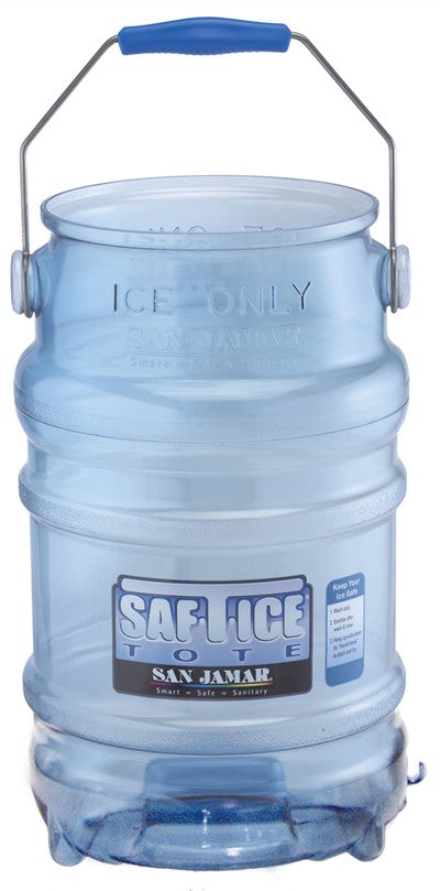 Katchall Saf-T-Ice 6 Gallon Tote Clear Blue (SI-6000)