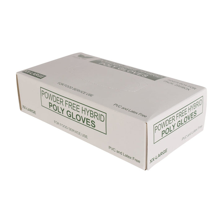 Kingseal Polystretch Extra Extra Large TPE Poly Hybrid Disposable Gloves Kingseal