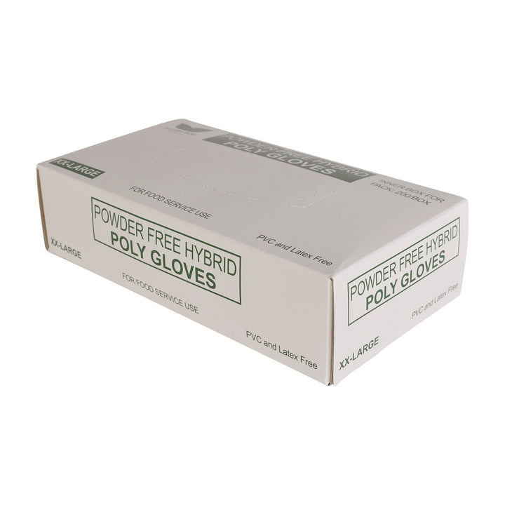 Kingseal Polystretch Extra Large TPE Poly Hybrid Disposable Gloves Kingseal