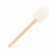 Kitchen Supply 2320 Medium White Spatula with Bamboo Handle 11.75"