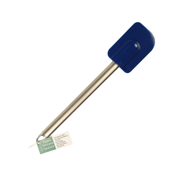 Kitchen Supply 3221 Medium 11" Blue Silicone Spatula Stainless Steel Handle Kitchen Supply