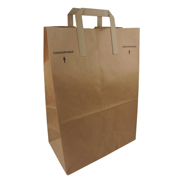 Duro Kraft 1/6 BBL EZ Karry Brown Paper Bags 300/Bundle Duro