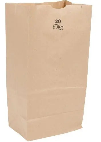 Kraft 20 Lb Paper Bags 500/Bundle Duro