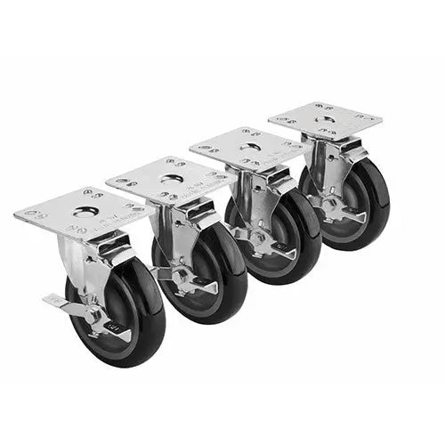 Krowne 28-111S 5" Plate Caster Universal 3.5" x 3.5 Fits Pitco/Adcraft Fryers Krowne