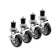 Krowne 28-129S 1-5/8" Stem Caster With Side Brake For Worktables