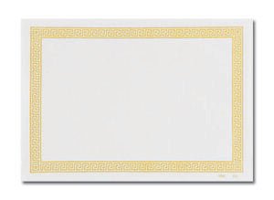 Lapaco 304-005 Greek Key Gold 9.5" x 13" Placemat 1000/CS