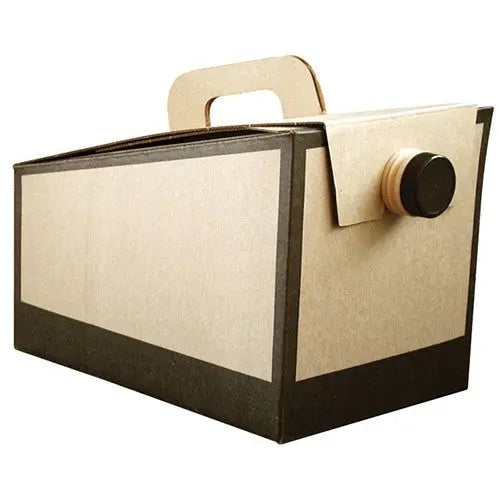 Sabert 6999 160 oz Kraft Beverage on the Move Container Sabert
