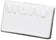 American Metalcraft Leaf Pattern White Ceramic Write On Menu Card