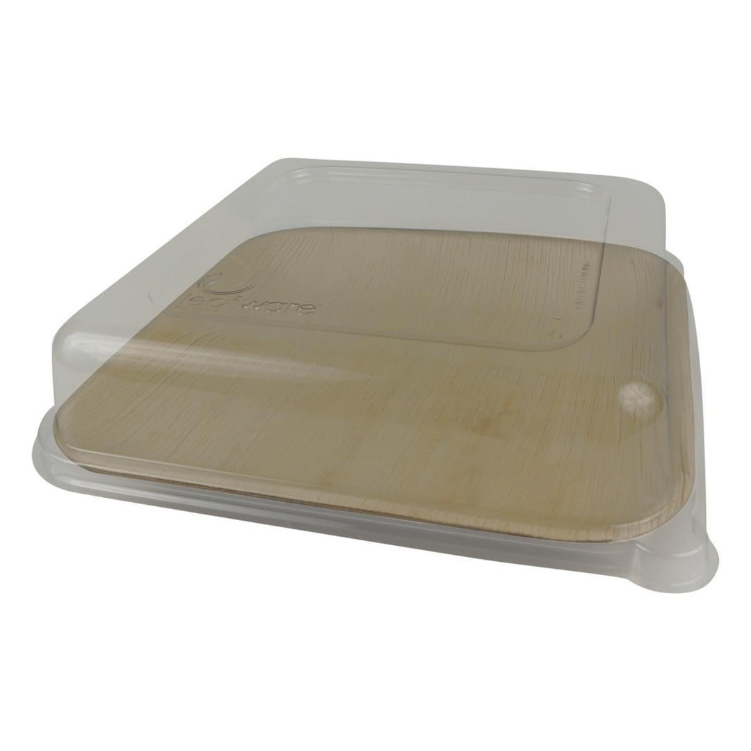 Leafware Square Palm Leaf Plate & Lid Combo