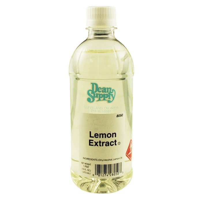 Lemon Extract 16 Oz Bottle
