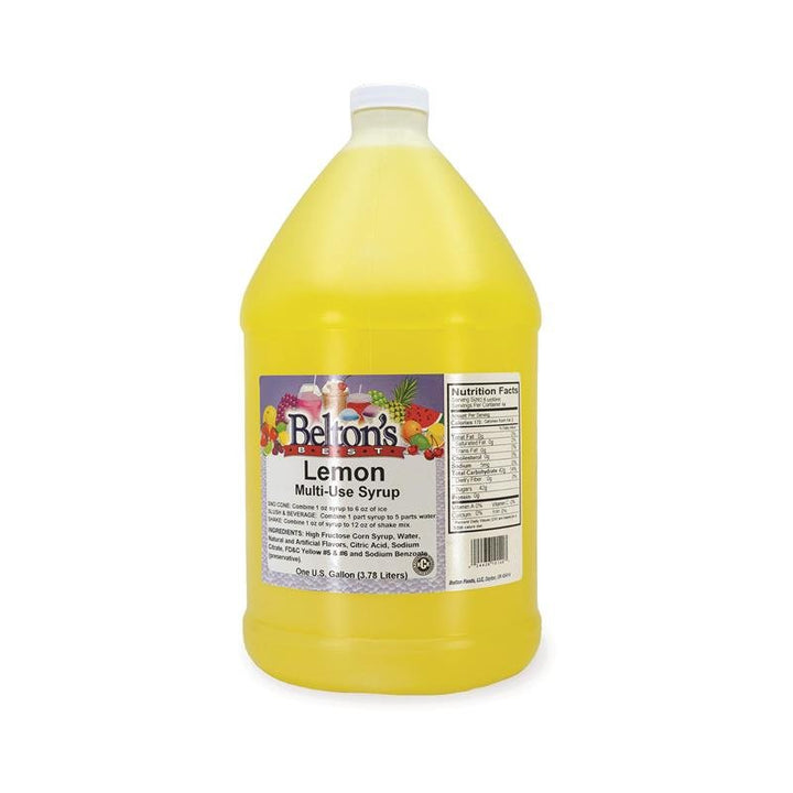 Belton Lemon Gallon Syrup/Drink Mix Belton