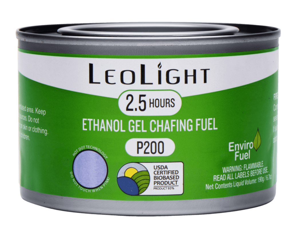 LeoLight P200 2.5 Hour Ethanol Gel Chafing Fuel
