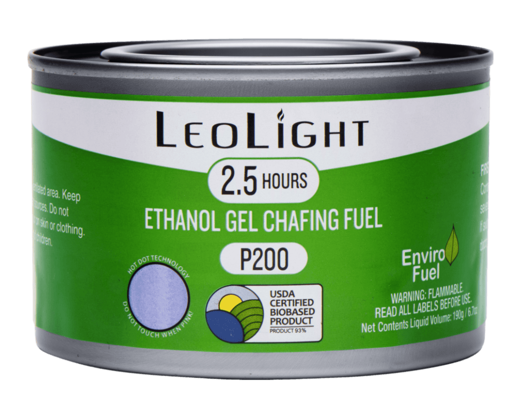 LeoLight P200 2.5 Hour Ethanol Gel Chafing Fuel LeoLight