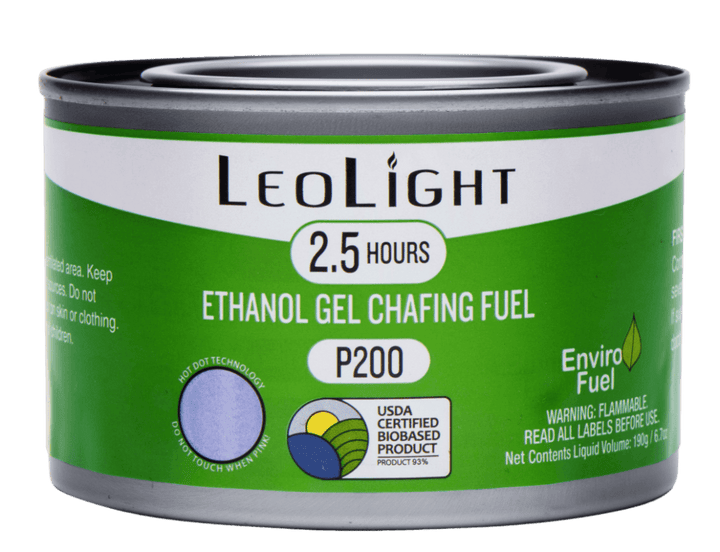 LeoLight P200 2.5 Hour Ethanol Gel Chafing Fuel LeoLight