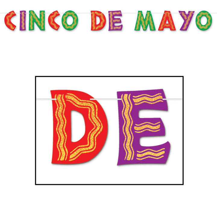 Beistle 57304 10' Cinco De Mayo Glittered Streamer Beistle