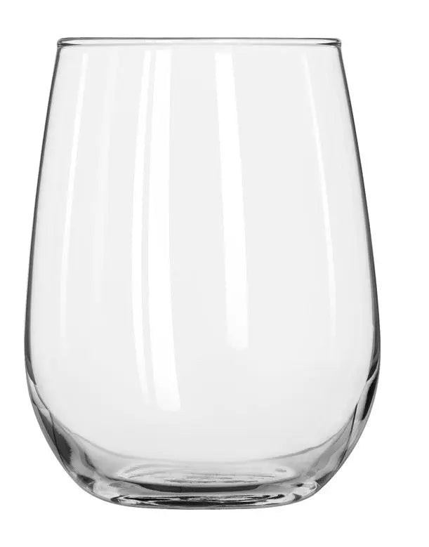 Libbey 221 17 oz Stemless White Wine Glass 12/Case Libbey