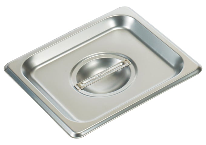 Browne Foodservice 575568 Solid Stainless Steel Cover For 1/6 Size Steam Table Pan Browne Foodservice