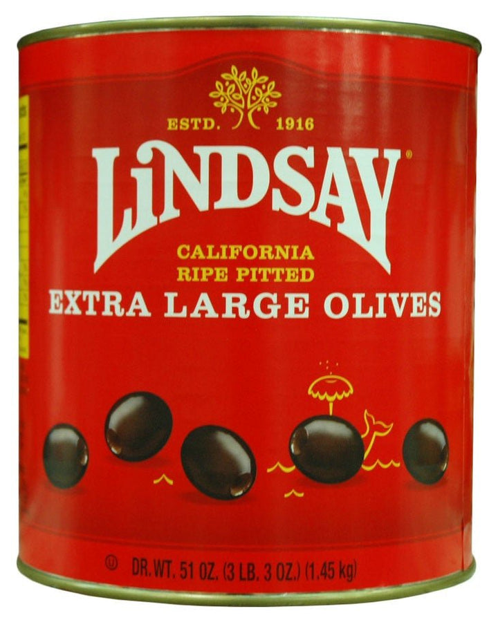 Lindsay 51 oz (#10 Can) Extra Large Black Olives Lindsay