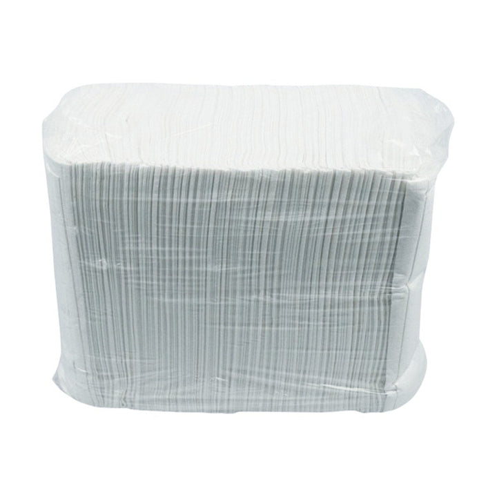 Linen Elite 15" x 17" 2-Ply White 1/8 Dinner Napkins ShopAtDean