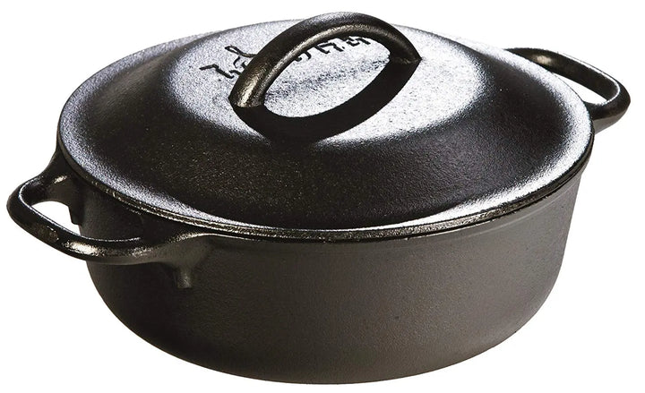 Lodge L2SP3 2 qt Cast Iron Dutch Oven Lodge