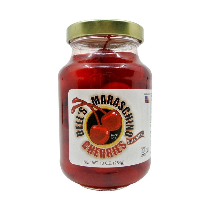 Maraschino Cherries with Stem 10 oz Jar ShopAtDean