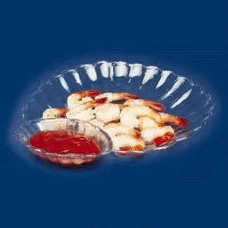 Maryland Plastics MPI0380 11" X 11.25" Clear Shell Chip Dish Maryland Plastics
