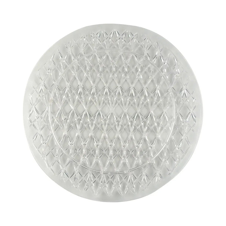 Maryland Plastics I1600 16" Crystal Cut Round Tray Maryland Plastics