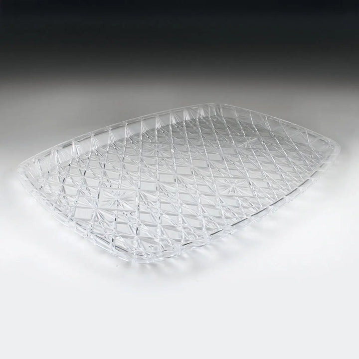 Maryland Plastics I1812 Crystal Cut 18" x 12" Rect. TrayShopAtDean