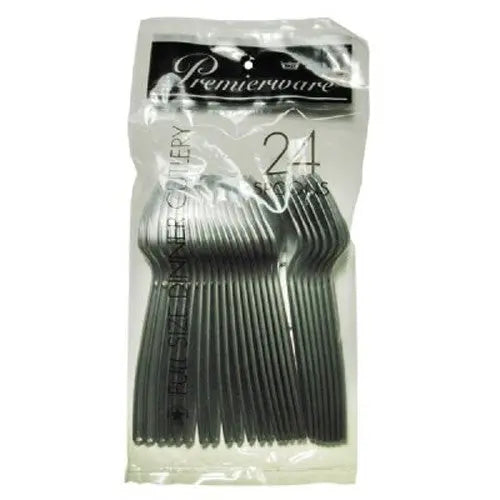 Maryland Plastics P50328SVR Spoons Silver 24/Pack Maryland Plastics