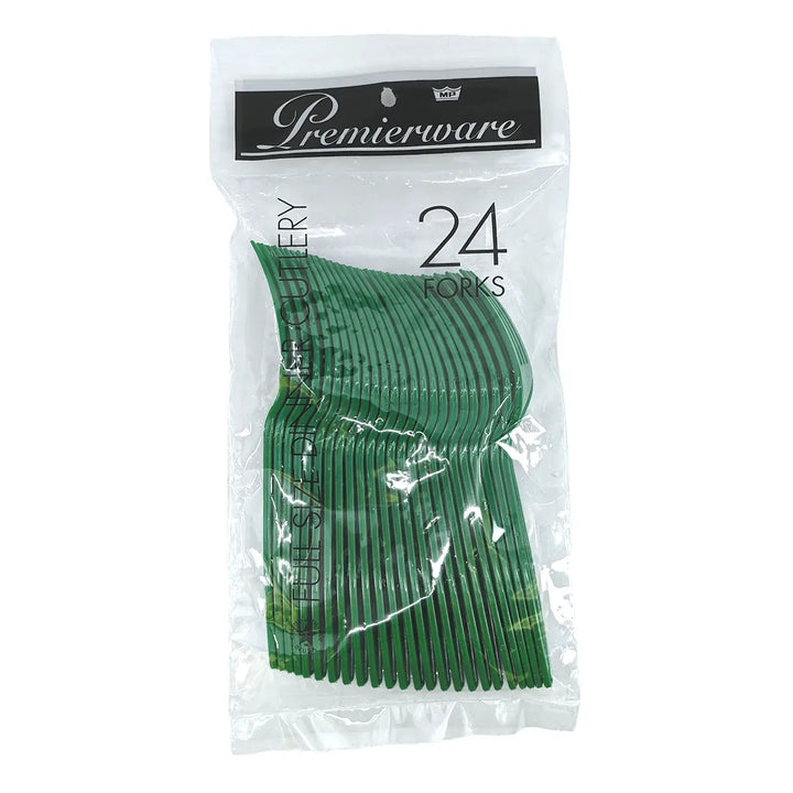 Maryland Plastics P50403GRN Forks Green 24/Pack Maryland Plastics