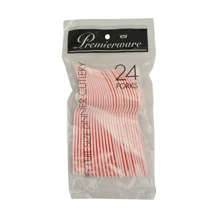 Maryland Plastics P50408PNK Forks Pink 24/Pack Maryland Plastics