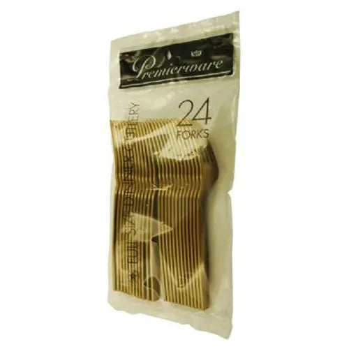 Maryland Plastics P50429GLD Forks Gold 24/Pack Maryland Plastics