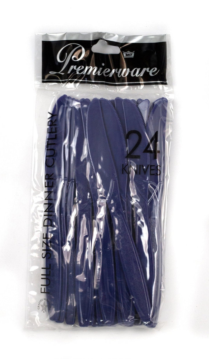 Maryland Plastics Knives Navy Blue 24/Pack