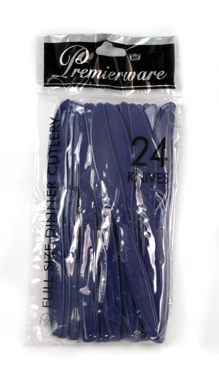 Maryland Plastics P50502DBL Knives Navy Blue 24/Pack Maryland Plastics