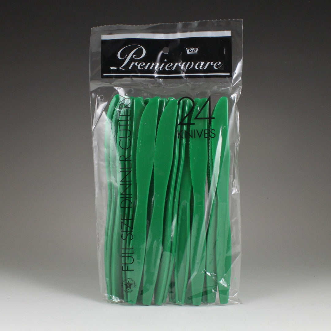 Maryland Plastics Knife Green 24/Pack