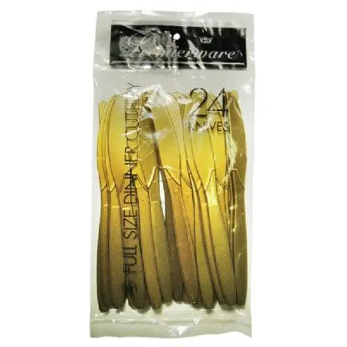 Maryland Plastics P50529GLD Knives Gold 24/Pack Maryland Plastics