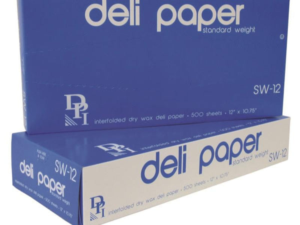 Durable Packaging Master Deli Dry Waxed Paper 12" x 10-3/4" (SW-12) Durable Packaging
