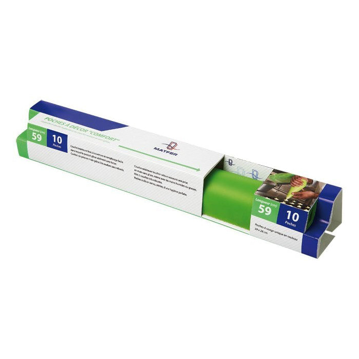 Matfer 165007 Green Disposable Pastry Bags 100 Count Matfer