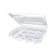 Mini 12 Cup Clear Hinged Plastic Cupcake Containers