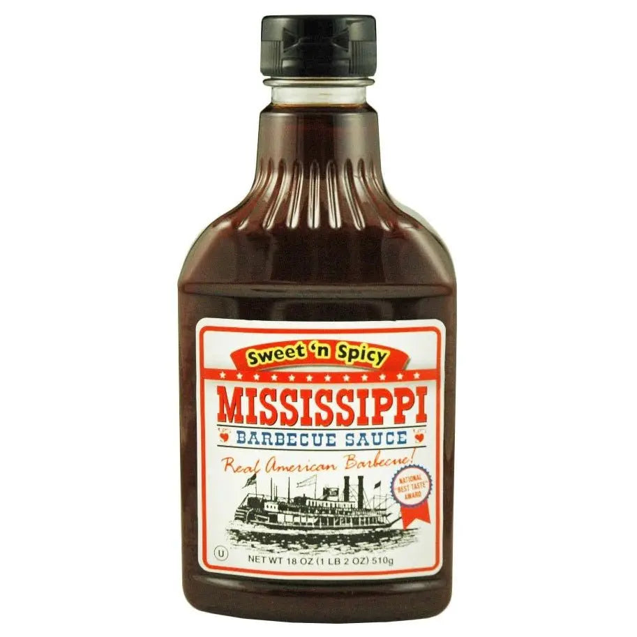 Mississippi 18 Oz Sweet & Spicy BBQ Sauce Mississippi Barbecue