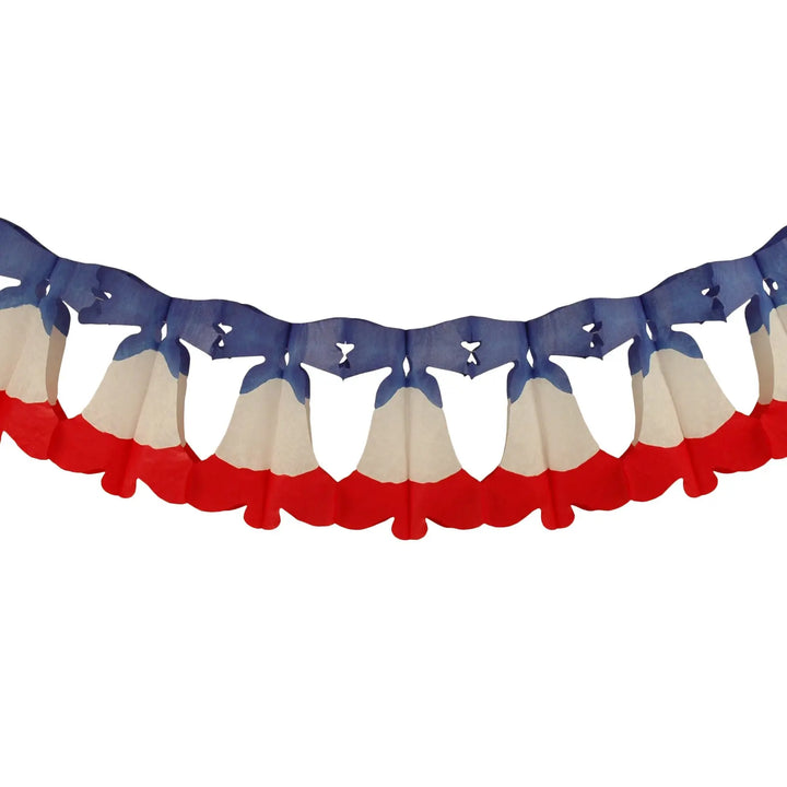 Paper Fantasies (03719-070-080) 12' Patriotic Bell Garland Paper Fantasies