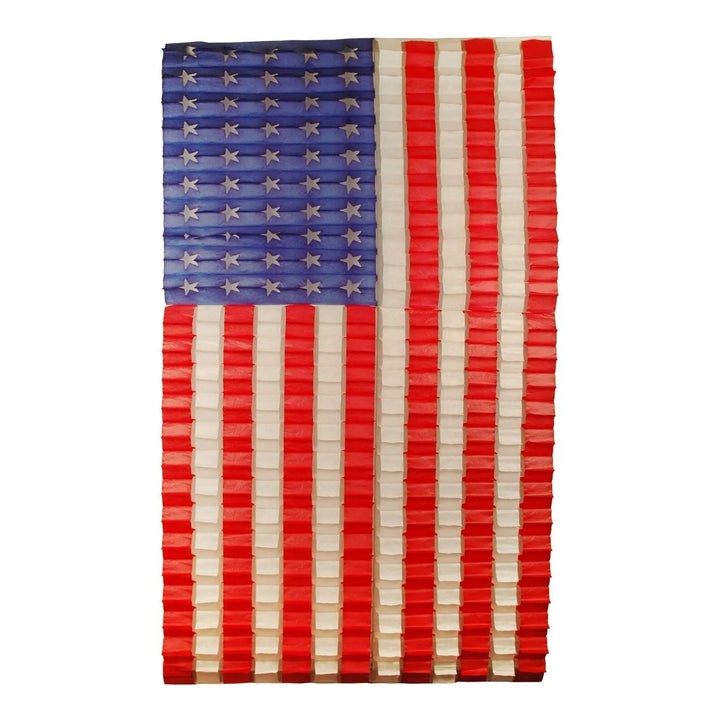 Paper Fantasies (04900-060-080) 35" x 56" Crepe US Flag Paper Fantasies